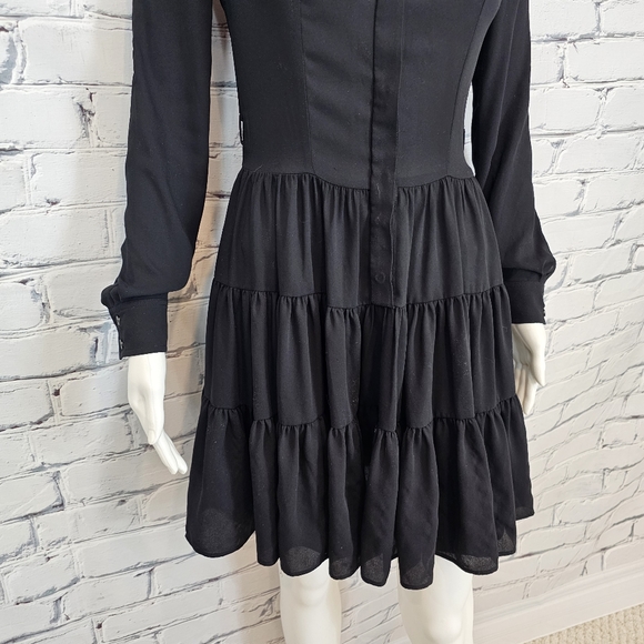 Louis Vuitton Uniforms Black Tiered Shirt Dress - Picture 5 of 8